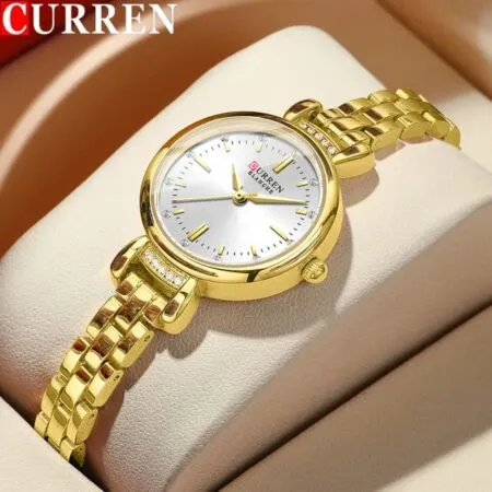 ساعت مچی زنانه کارن مدل CURREN 9098 - ضدآب - بند استیل - اورجینال - ضدآب